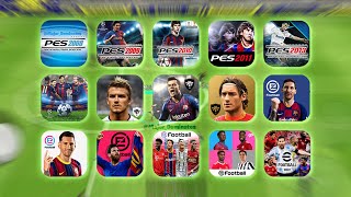 Evolution of PES Mobile 20082022  eFootball 2022 Mobile [upl. by Zilla]