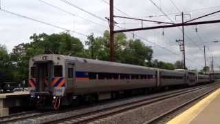 Marc 7755 car at odenton station with bonus footage of a amtrak train [upl. by Donell976]