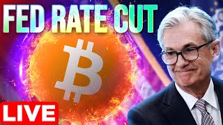 Fed Rate Cut vs Bitcoin🔴LIVE Jerome Powell Fed Meeting🚀 [upl. by Itaws]