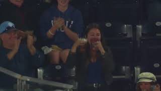 WATCH Woman catches ball in beer [upl. by Gannie]