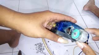 Cara Mengubah Aerator Ac ke Dc  How to modify the air pump aquarium Ac to Dc [upl. by Mara]