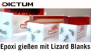 Rohlinge aus Epoxidharz selbst gießen mit Lizard Blanks  Tutorial [upl. by Stefanac783]