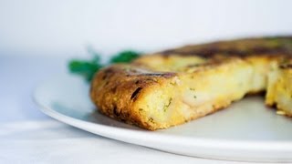 Tortilla de patatas sin huevo FACIL [upl. by Adnim]