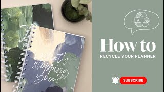 Personal Planner How to recycle your planner [upl. by Joanie]