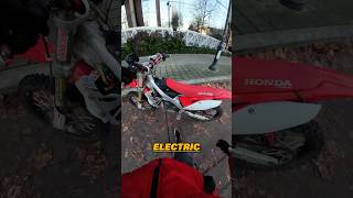 He Built A DIY Electric CRF450 😱 electric bike [upl. by Esaertal409]