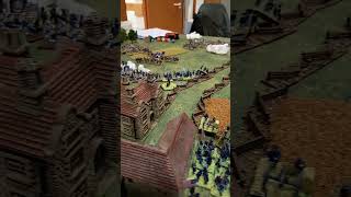 ACW battle in full flow With Hot Lead And Cold Steel 15mm acw wargaming [upl. by Rillis]