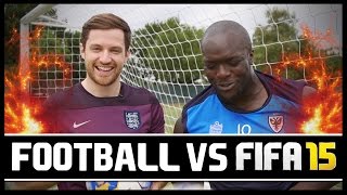 FOOTBALL VS FIFA WITH AKINFENWA [upl. by Linoel711]