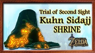 Kuhn Sidajj Shrine Trial of Second Sight Korok Forest  Zelda Breath of the Wild [upl. by Elehcim]