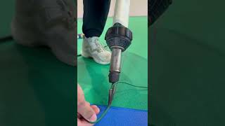 The Welding Process of Rubber Flooring in a Badminton Gym [upl. by Dnomsed]