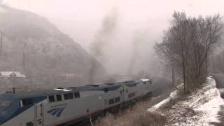 Amtrak California Zephyr Glenwood Springs Colorado [upl. by Olecram]