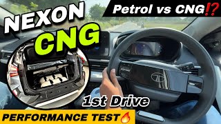 Fastest CNG Car 🔥 New Tata Nexon CNG Performance Test  Nexon CNG Drive Review ✅  Nexon CNG 2024 [upl. by Sergent307]