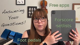 Using a Tablet for Sheet Music  Answering Your Questions [upl. by Diana]