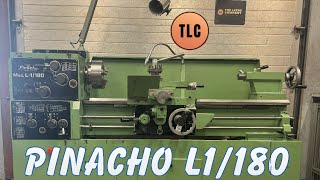 Pinacho L1180 Power Cross Feed Lathe Svarv Tour Drehmaschine Drehbank Tokarka [upl. by Jacintha]