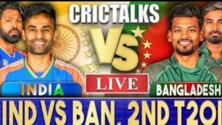 Live IND Vs BAN 2nd T20I Delhi  Live Scores amp Commentary  I [upl. by Siahc]