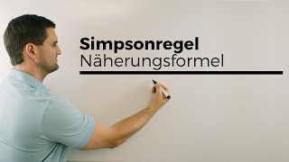 Simpsonregel Näherungsformel numerische Integration  Mathe by Daniel Jung Erklärvideo [upl. by Murdoch153]