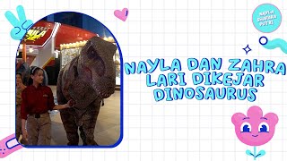 NAYLA DAN KAKAK ZAHRA LARI DIKEJAR KEJAR SAMA DINOSAURUS BESAR [upl. by Brecher]