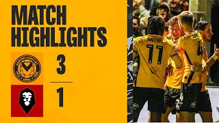 HIGHLIGHTS  Newport County 31 Salford City [upl. by Gahan]