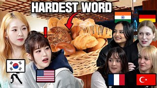 People Around The World Tries To Pronounce The Hardest Words  French Hindi Turkish German [upl. by Nilyaj]