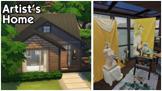 building with the Artist Studio Kit  The Sims 4 Speed Build [upl. by Effy]