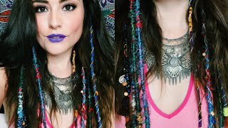 DIY Hair Wrap Extensions 3 Styles [upl. by Sitto288]