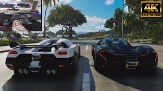 1400 HP Koenigsegg Agera R amp 1300BHP McLaren P1  The Crew Motorfest  Logitech G29 [upl. by Odlonra832]