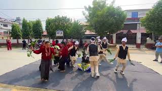 sakela dance by kankai global academy school damauli tanahun 🥰 [upl. by Ahsetra273]