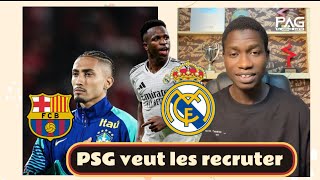 Le PSG veut chiper deux cadre de Barca et de Réal Madrid [upl. by Viridi]