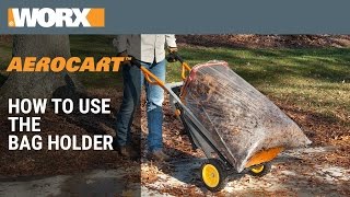 How to Use the Bag Holder on the WORX Aerocart [upl. by Narahs]