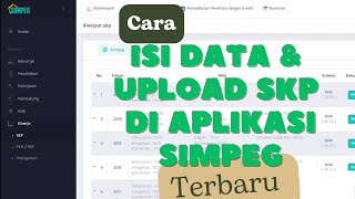 Cara Isi data amp Upload SKP di SIMPEG [upl. by Papke]