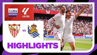 Sevilla 32 Real Sociedad  LaLiga 2324 Match Highlights [upl. by Bolen]