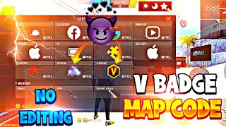 v badge craftland map code free fire😲free fire new map codemap code free fire [upl. by Ube]