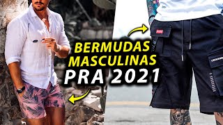 5 BERMUDAS MASCULINAS que vão BOMBAR em 2021 você usaria [upl. by Eillek]