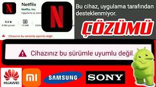 1 ANDROID CIHAZINIZ BU SURUMLE UYUMLU DEGIL HATASI COZUMU 2021 [upl. by Ydniahs8]