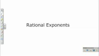 Rational Exponents and Radical Exponents Part 1 [upl. by Maitund]