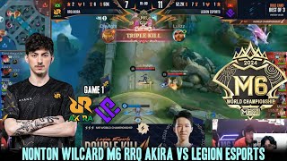 APAKAH RRQ CABANG BAKAL PULANGGAME 1 RRQ AKIRA VS LEGION WILDCARD M6 [upl. by Trent]