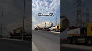 Saudi Arabs aeroplane transport through trucks [upl. by Hebel]