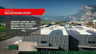 Mezzacorona Group roof renovation project  Roofing solutions  Elevate RubberGard EPDM [upl. by Refanej]