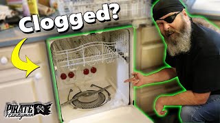 How to Fix a Dishwasher Clogged Up  Dishwasher Wont Drain [upl. by Nylia134]