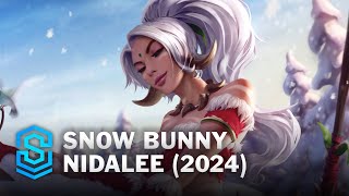 Snow Bunny Nidalee Skin Spotlight  League of Legends [upl. by Treboh]