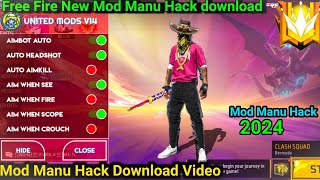 United Mods Free Fire Download Mediafire 2024 United Mods Hack New Version 2024 tipschttu hack [upl. by Ehtnax]