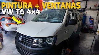 Pintura Off ROAD  Instalación de VENTANAS  2 Camperización Volkswagen T6 4x4 [upl. by Queston]