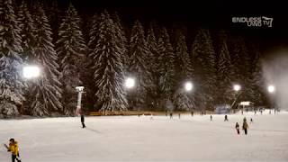 4K LIVE FROM THE SKI SLOPE BRADUL THE NIGHT SNOW IN POIANA BRASOV ROMANIA [upl. by Pump]