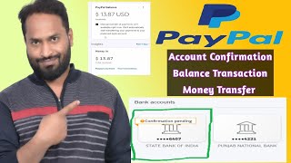 Bank Account confirmation pending in PayPal How to Confirm bank account in Paypal [upl. by Eeleak]