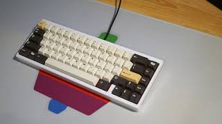 Keycult No165 Rev1 Creamsicle Switches Typing Test [upl. by Junina]