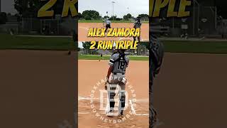 2 run triple with a Easton Hype Fire Baseball bat [upl. by Modesta737]