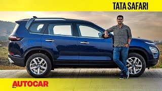 2021 Tata Safari review – Tata’s new flagship SUV  First Drive  Autocar India [upl. by Ah]