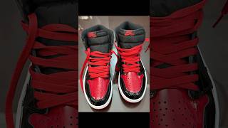 Air Jordan 1 High Patent Bred DM airjordan1 [upl. by Orecul]