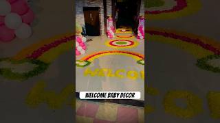 newborn baby girl decoration ideasnewborn baby welcome home decoration [upl. by Eidnam]