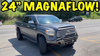 2014 Toyota Tundra 57L V8 w 24quot MAGNAFLOW [upl. by Suryc]