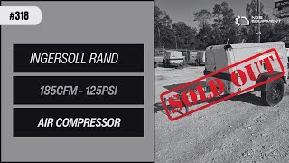 Ingersoll Rand 185CFM  125PSI Air compressor  equpment [upl. by Bernete]